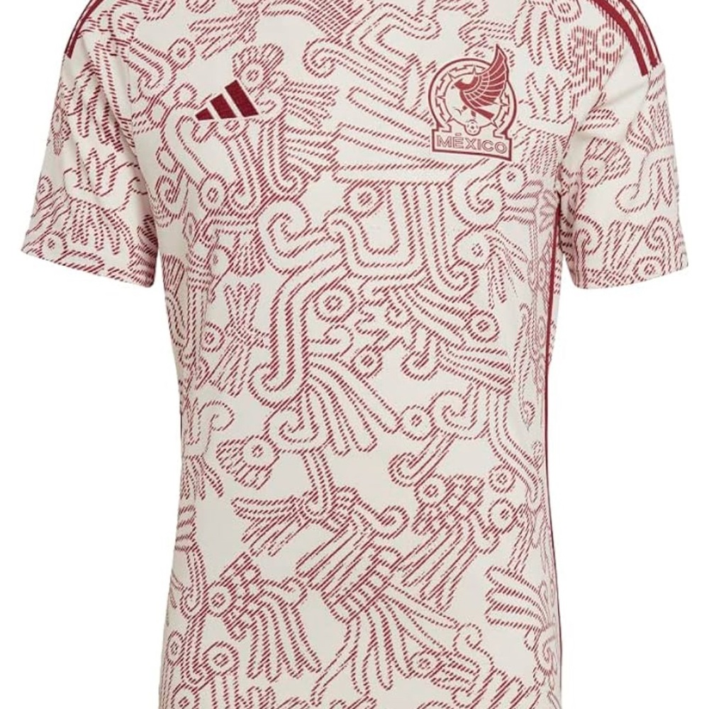 Original Adidas Mexico Away Jersey - Red and White